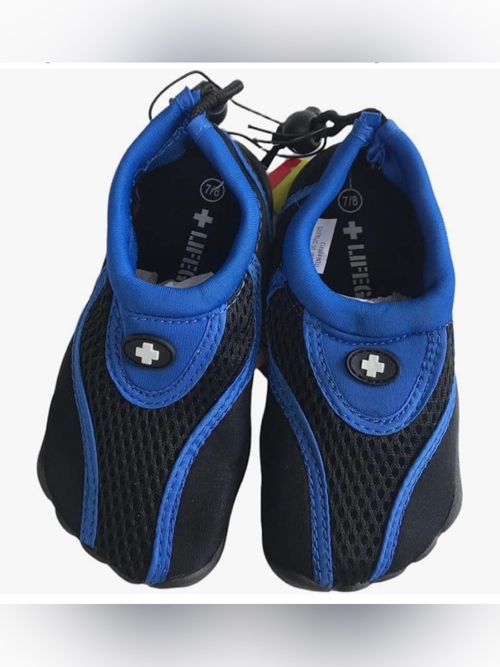 NWT ~ Lifeguard Toddler Boys Blue & Black Water Shoes - Quick-Dry Swim Shoes